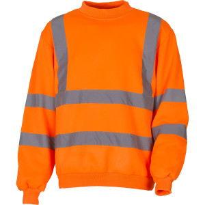 Warnschutz Sweatshirt orange AUSVERKAUF