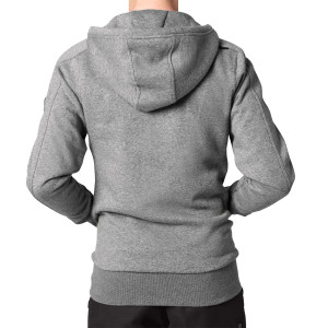 FHB BENNO Sweater-Jacke mit Kapuze, grau, Gr. M