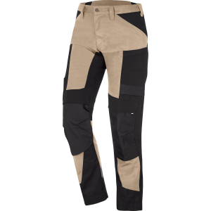 FHB LEO Stretch-Arbeitshose beige-schwarz