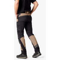 FHB LEO Stretch-Arbeitshose beige-schwarz