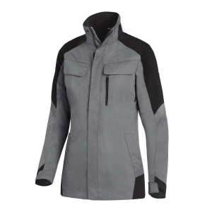 FHB ANDREA Arbeitsjacke Damen grau-schwarz