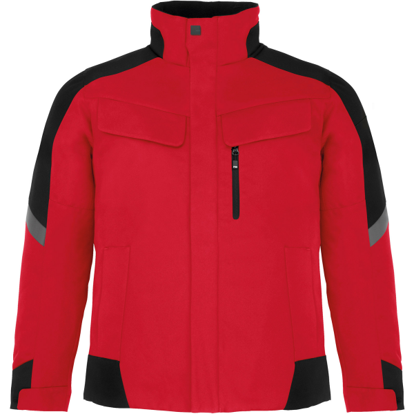 FHB LARS Arbeitsjacke rot-schwarz