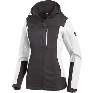 FHB JULIA Softshell-Jacke Damen wei&szlig;-anthrazit