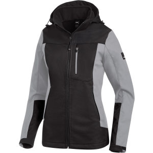 FHB JULIA Softshell-Jacke Damen grau-schwarz