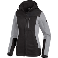 FHB JULIA Softshell-Jacke Damen grau-schwarz