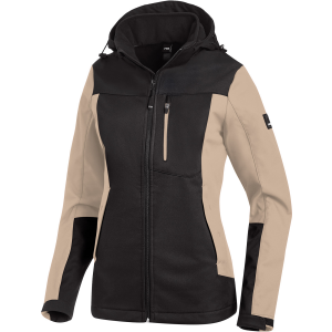 FHB JULIA Softshell-Jacke Damen beige-schwarz