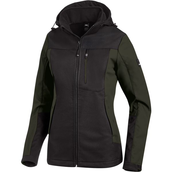 FHB JULIA Softshell-Jacke Damen oliv-schwarz