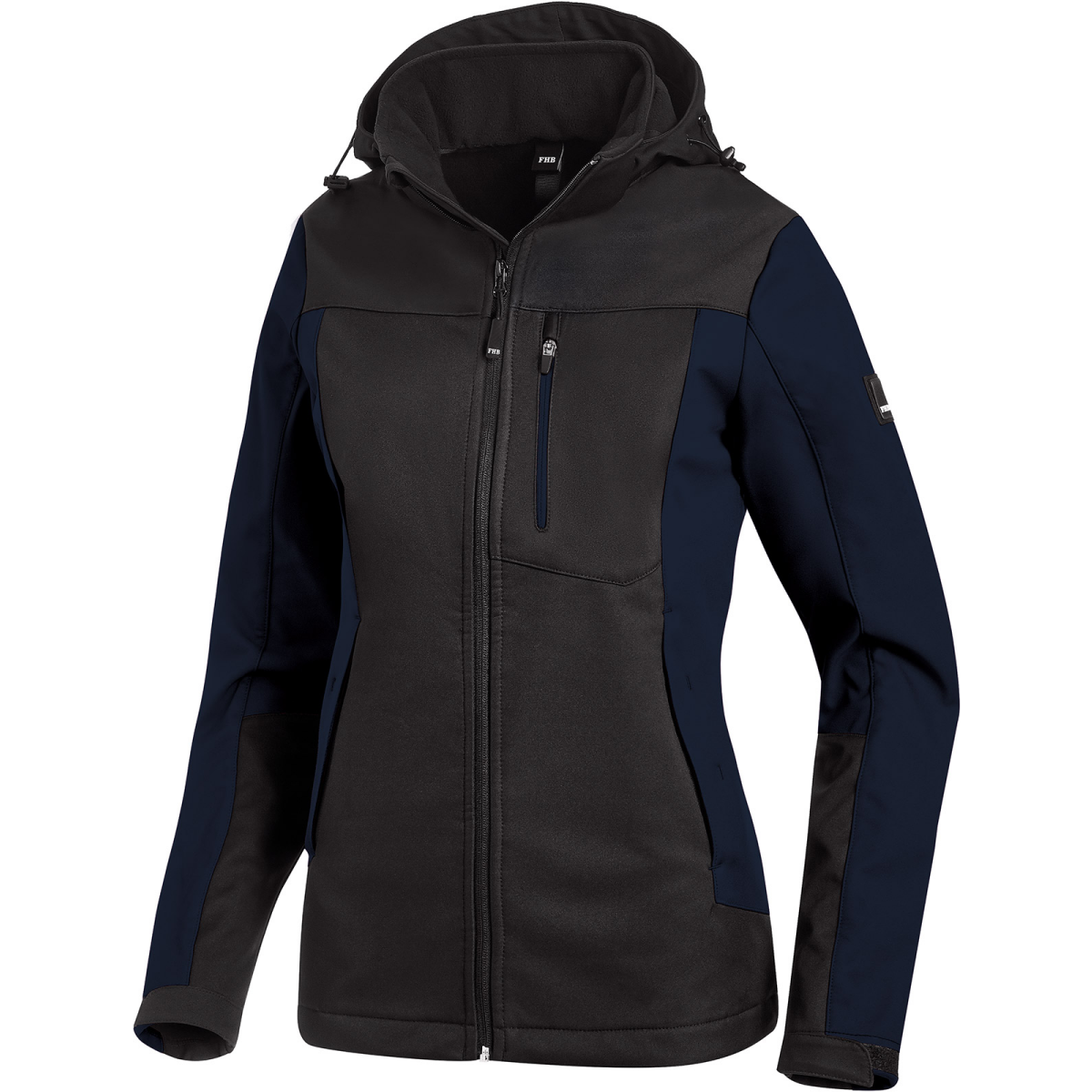 FHB JULIA Softshell-Jacke Damen marine-schwarz