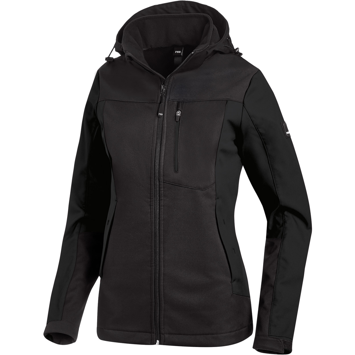 FHB JULIA Softshell-Jacke Damen schwarz