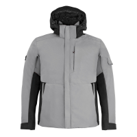 FHB GEORG Arbeitsjacke Primaloft grau-schwarz