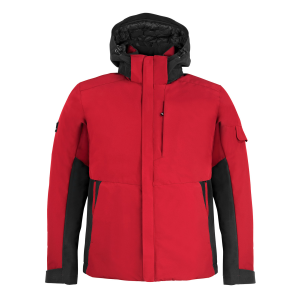 FHB GEORG Arbeitsjacke Primaloft rot-schwarz