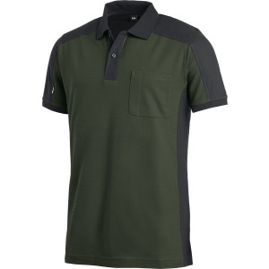 KONRAD Polo-Shirt oliv-schwarz 3XL