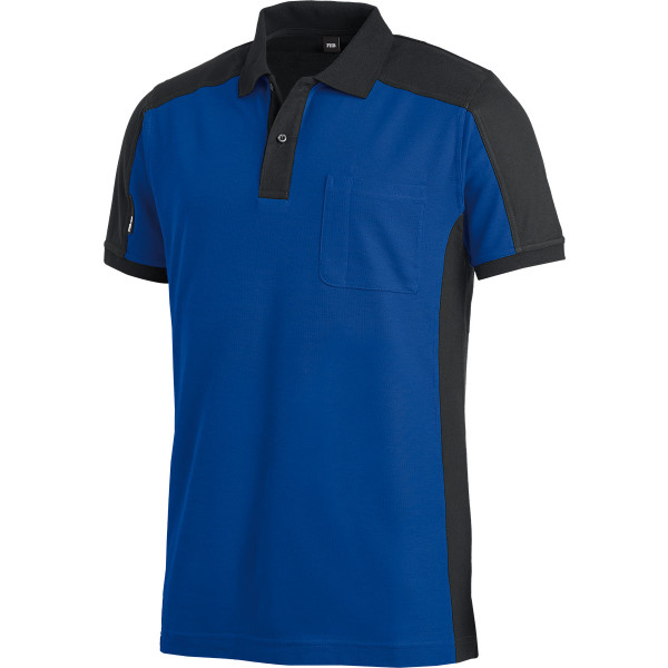 KONRAD Polo-Shirt royalblau-schwarz XS