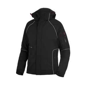 FHB Winter Softshell-Jacke schwarz