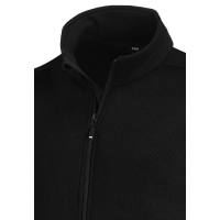 FHB CHRISTOPH Strick-Fleece-Jacke schwarz