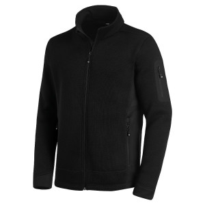 FHB CHRISTOPH Strick-Fleece-Jacke schwarz Gr. XL