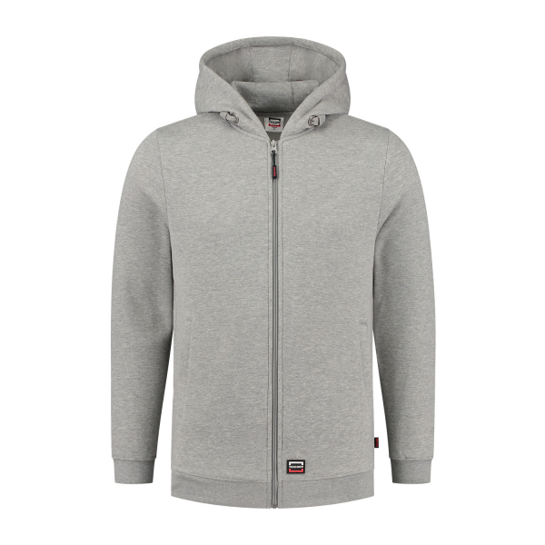 Tricorp Sweatjacke Kapuze 60°C grau meliert