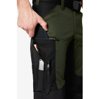 FHB LEO Stretch-Arbeitshose oliv-schwarz Gr. 44