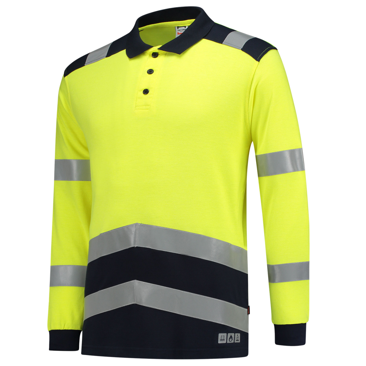 Poloshirt Multinorm Bicolor Yellowink